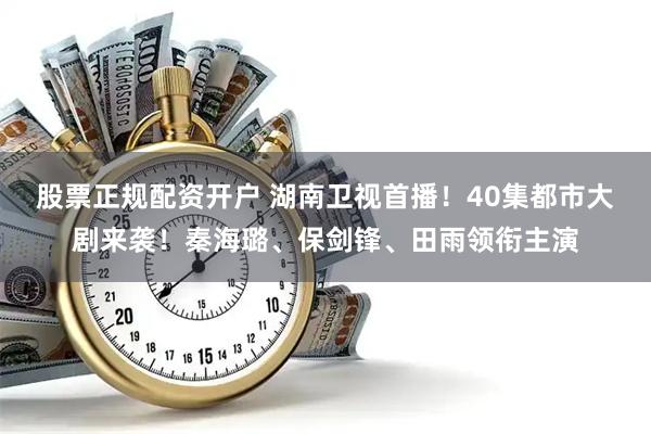 股票正规配资开户 湖南卫视首播！40集都市大剧来袭！秦海璐、保剑锋、田雨领衔主演
